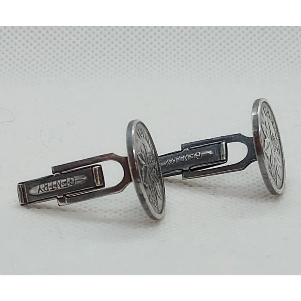 Vintage Cufflinks, Canadian coin, 1959